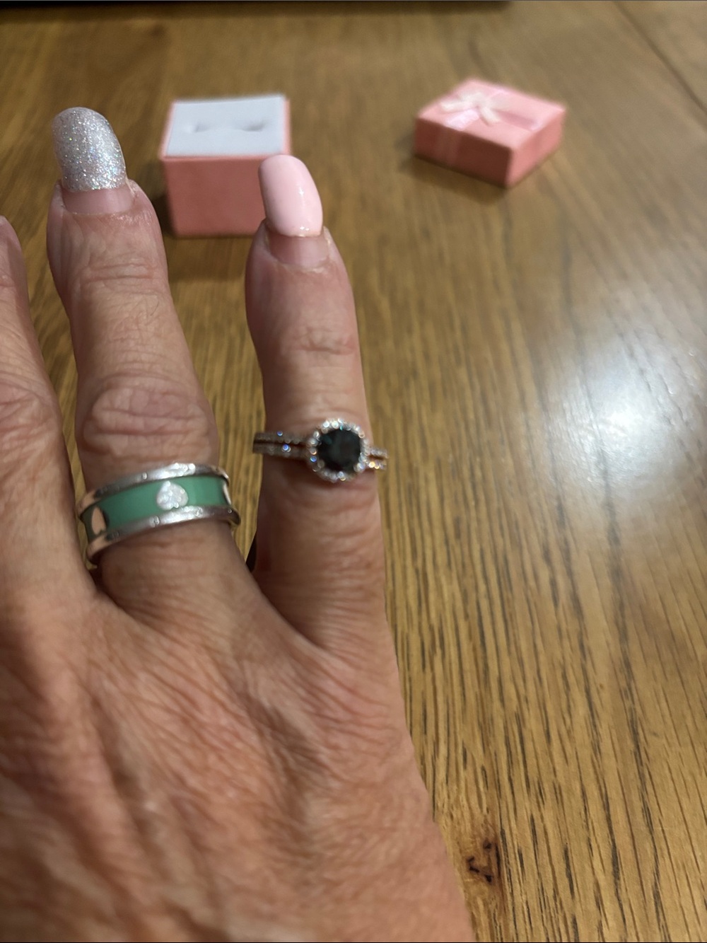 925 Sterling silver Halo Ring - Picture 5 of 8